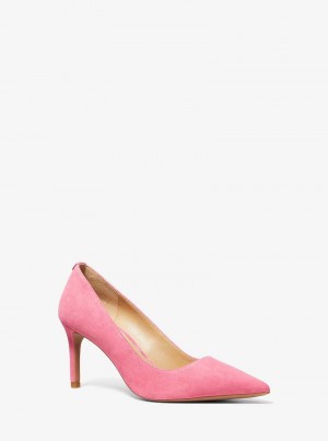 Michael Kors Alina Flex Suede Różowe | SN-MK27646