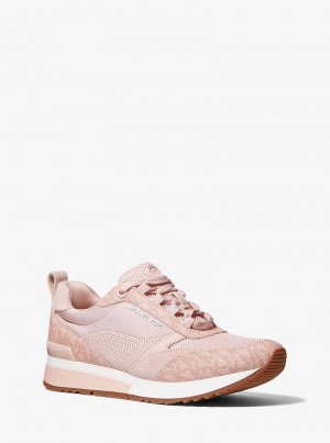 Michael Kors Allie Stride Mesh and Logo Różowe | SN-MK27412
