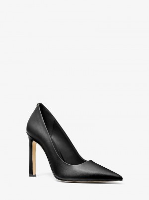 Michael Kors Amara Leather Czarne | SN-MK27624