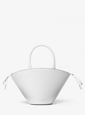 Michael Kors Audrey Leather Białe | SN-MK27047