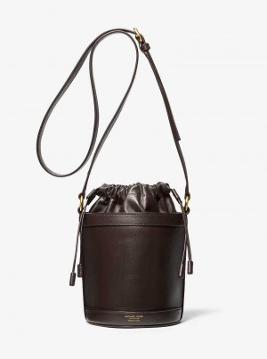 Michael Kors Audrey Medium Leather Czekolada | SN-MK27387