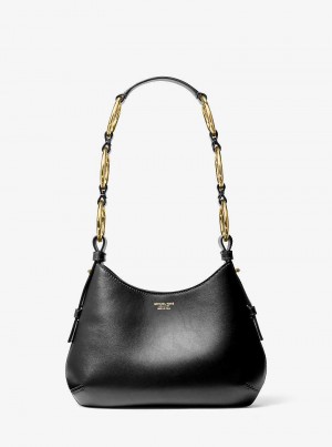 Michael Kors Bardot Mini Leather Czarne | SN-MK27057
