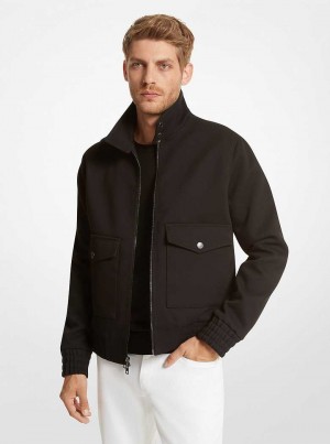 Michael Kors Barracuta Woven Czarne | SN-MK28088