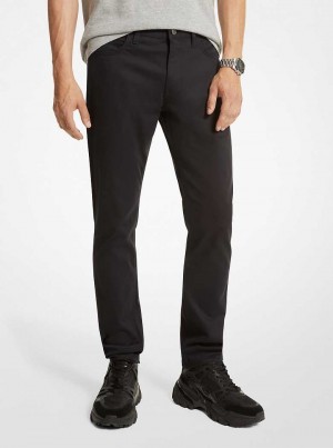 Michael Kors Brushed Stretch Denim Czarne | SN-MK28028