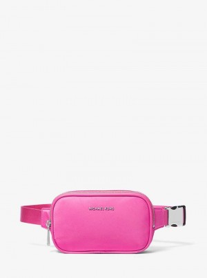 Michael Kors Cara Small Nylon Belt Bag Różowe | SN-MK27242