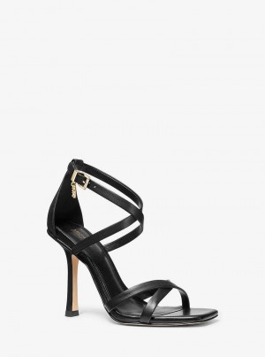 Michael Kors Celia Leather Czarne | SN-MK27606