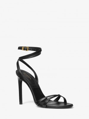 Michael Kors Chrissy Leather Czarne | SN-MK27542