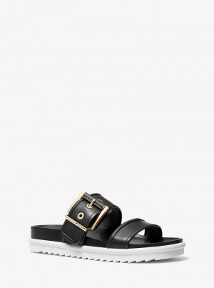Michael Kors Colby Leather Czarne | SN-MK27556