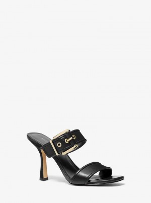 Michael Kors Colby Leather Czarne | SN-MK27588