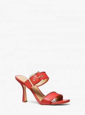 Michael Kors Colby Leather Koralowe | SN-MK27492