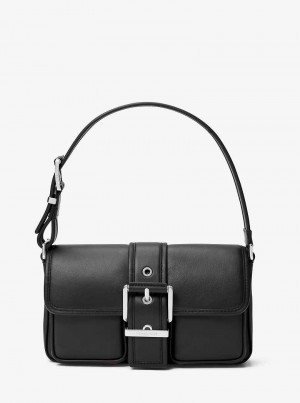 Michael Kors Colby Medium Leather Czarne | SN-MK26954
