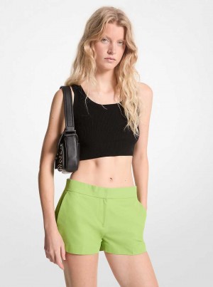 Michael Kors Cotton Blend Twill Zielone | SN-MK26539
