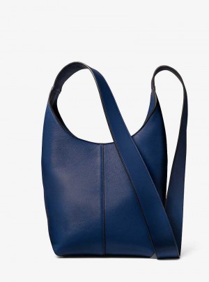 Michael Kors Dede Mini Leather Granatowe | SN-MK27071