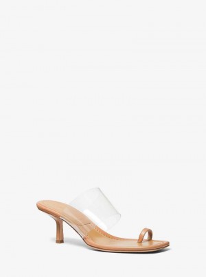 Michael Kors Dionne Leather Brązowe | SN-MK27560