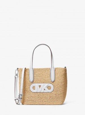 Michael Kors Eliza Extra-Small Empire Logo Straw Kolorowe | SN-MK26819