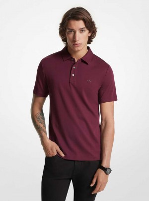 Michael Kors Embroidered Logo Cotton Ciemny Brązowe | SN-MK27965