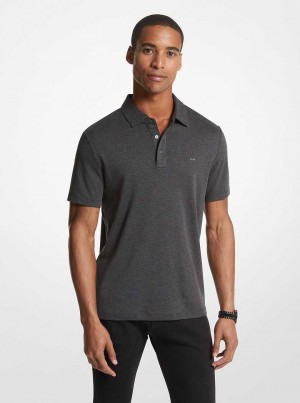 Michael Kors Embroidered Logo Cotton Szare | SN-MK28008