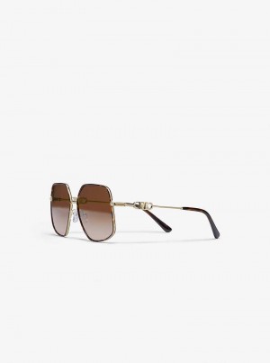 Michael Kors Empire Butterfly Brązowe | SN-MK27884