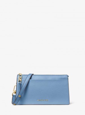 Michael Kors Empire Large Leather Convertible Niebieskie | SN-MK27237