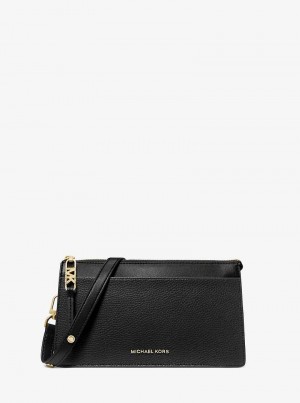 Michael Kors Empire Large Leather Convertible Czarne | SN-MK27240