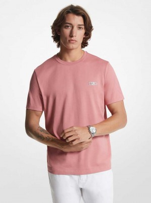 Michael Kors Empire Logo Cotton Różowe | SN-MK27962