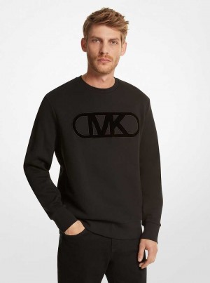 Michael Kors Empire Logo Organic Cotton Czarne | SN-MK27989