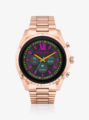 Michael Kors Gen 6 Bradshaw Rose Gold-Tone Różowe Złote | SN-MK28273