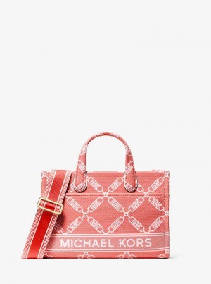 Michael Kors Gigi Small Empire Logo Jacquard Koralowe | SN-MK27297