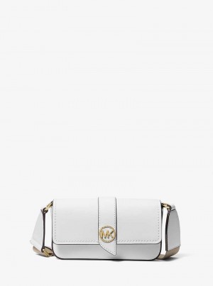 Michael Kors Greenwich Extra-Small Saffiano Leather Białe | SN-MK27266