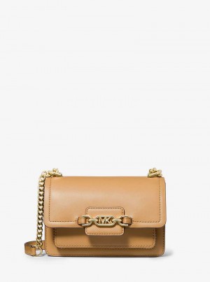 Michael Kors Heather Extra-Small Leather Brązowe | SN-MK27182