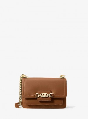 Michael Kors Heather Extra-Small Leather Brązowe | SN-MK27185
