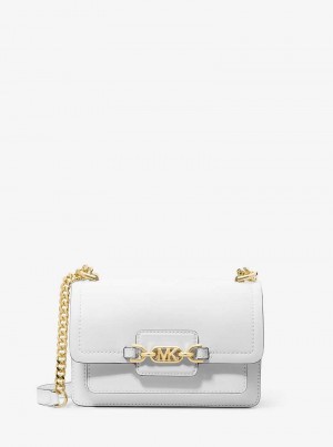 Michael Kors Heather Extra-Small Leather Białe | SN-MK27187