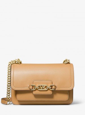 Michael Kors Heather Large Leather Brązowe | SN-MK27073