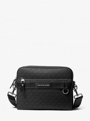 Michael Kors Hudson 2-in-1 Logo Czarne | SN-MK28116