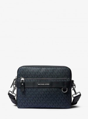 Michael Kors Hudson 2-in-1 Logo Granatowe | SN-MK28117