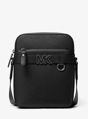 Michael Kors Hudson Leather Czarne | SN-MK28127