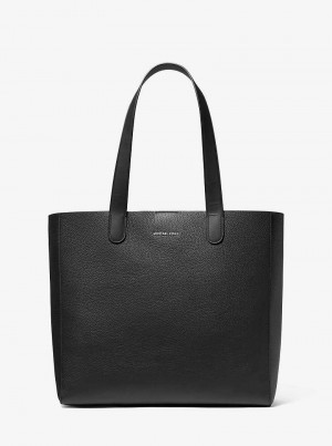 Michael Kors Hudson Pebbled Leather Czarne | SN-MK26932