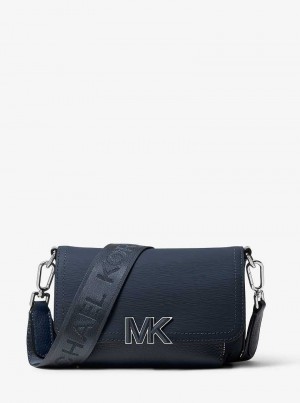 Michael Kors Hudson Textured Leather Granatowe | SN-MK28130