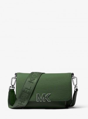 Michael Kors Hudson Textured Leather Zielone | SN-MK28131