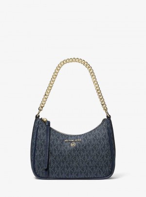 Michael Kors Jet Set Charm Small Logo Granatowe | SN-MK27012