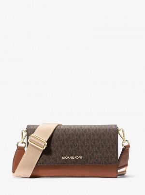 Michael Kors Jet Set Large Convertible Brązowe | SN-MK27112