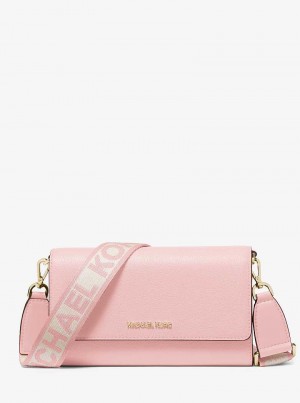 Michael Kors Jet Set Large Leather Różowe | SN-MK27110