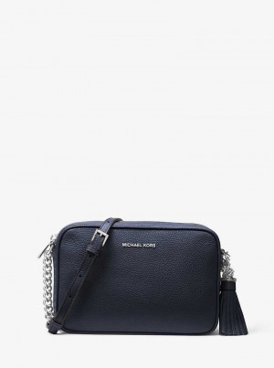 Michael Kors Jet Set Medium Logo Granatowe | SN-MK27267