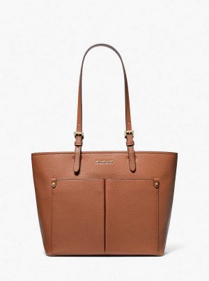 Michael Kors Jet Set Medium Pocket Brązowe | SN-MK26788