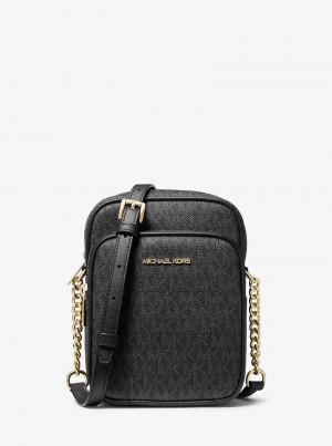 Michael Kors Jet Set Travel Medium Logo Czarne | SN-MK27279