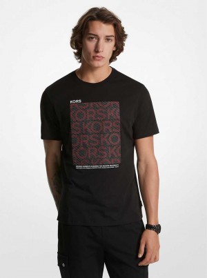 Michael Kors KORS Mesh Block Cotton Czarne | SN-MK27955