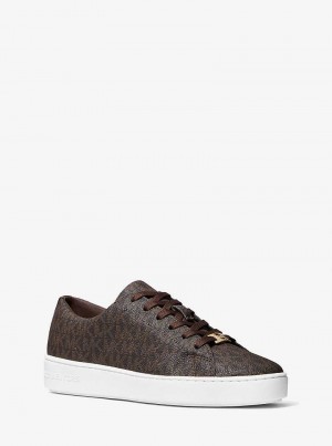 Michael Kors Keaton Logo Brązowe | SN-MK27428