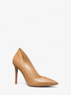 Michael Kors Keke Leather Brązowe | SN-MK27527