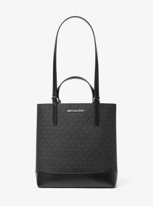 Michael Kors Kelli Small Signature Logo Czarne | SN-MK26848