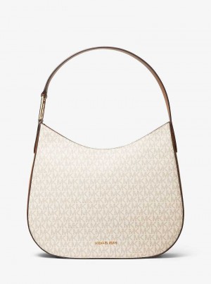 Michael Kors Kensington Large Signature Logo Głęboka Żółte | SN-MK27038